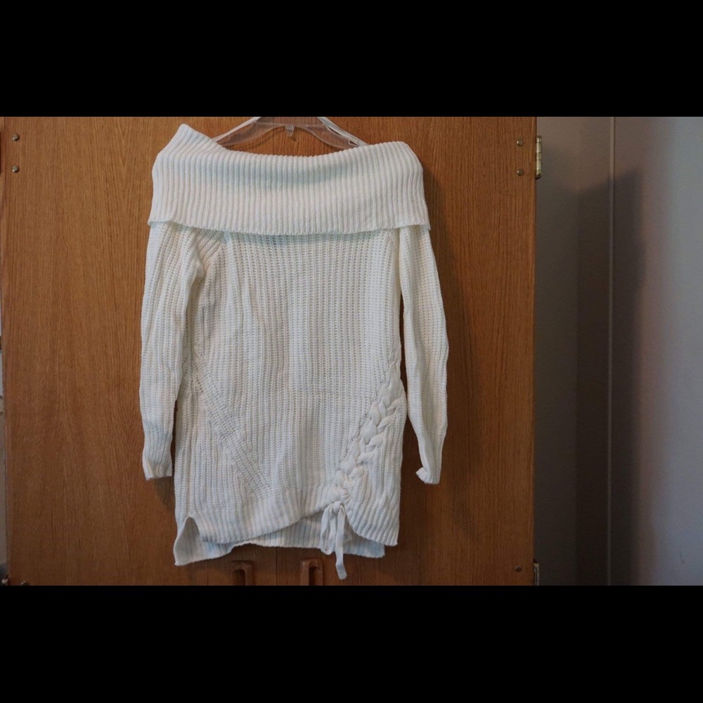 Off shoulder sweater